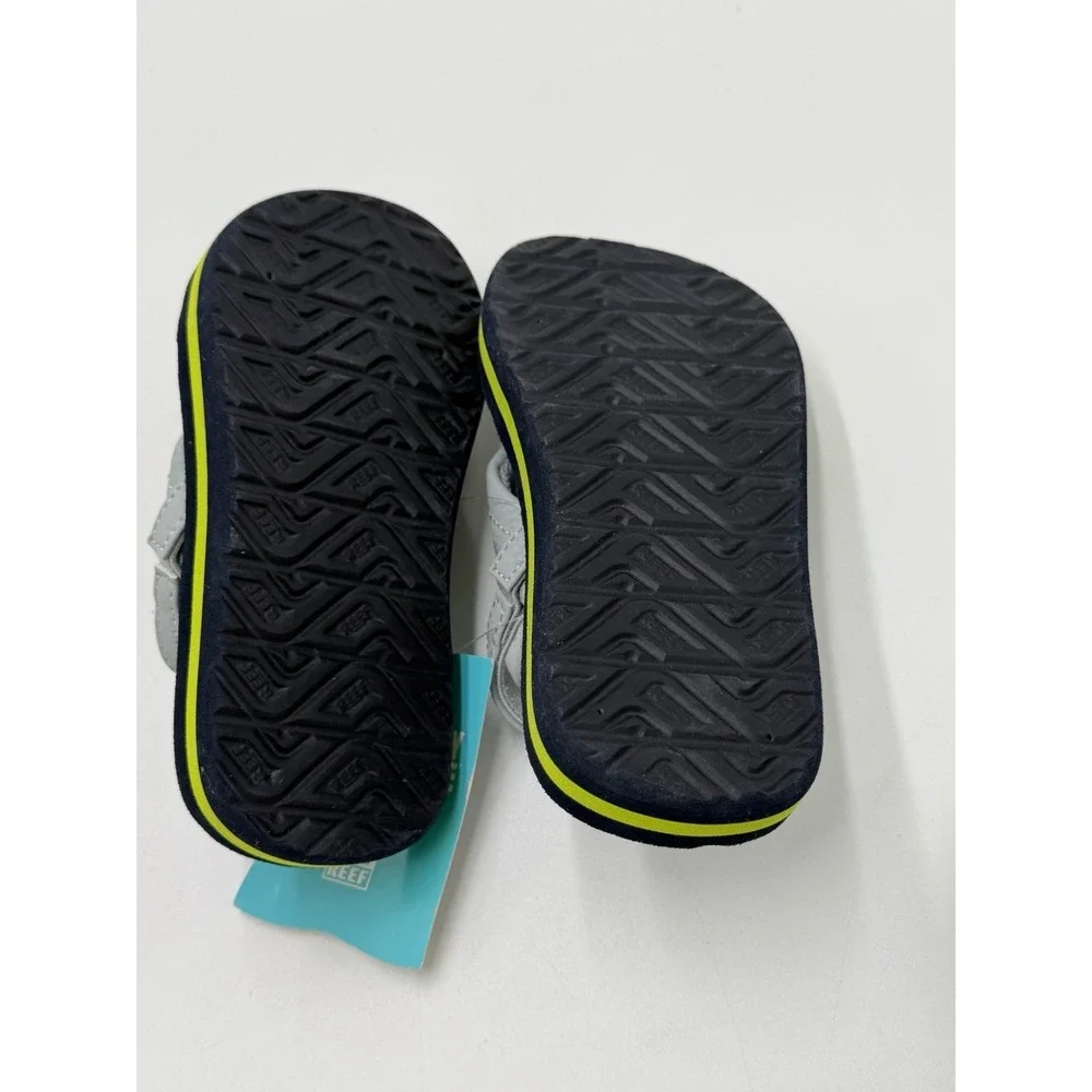Reef Toddler Little Ahi Water Friendly Dino Flip Flop Boys Girls Size 8 New Blue